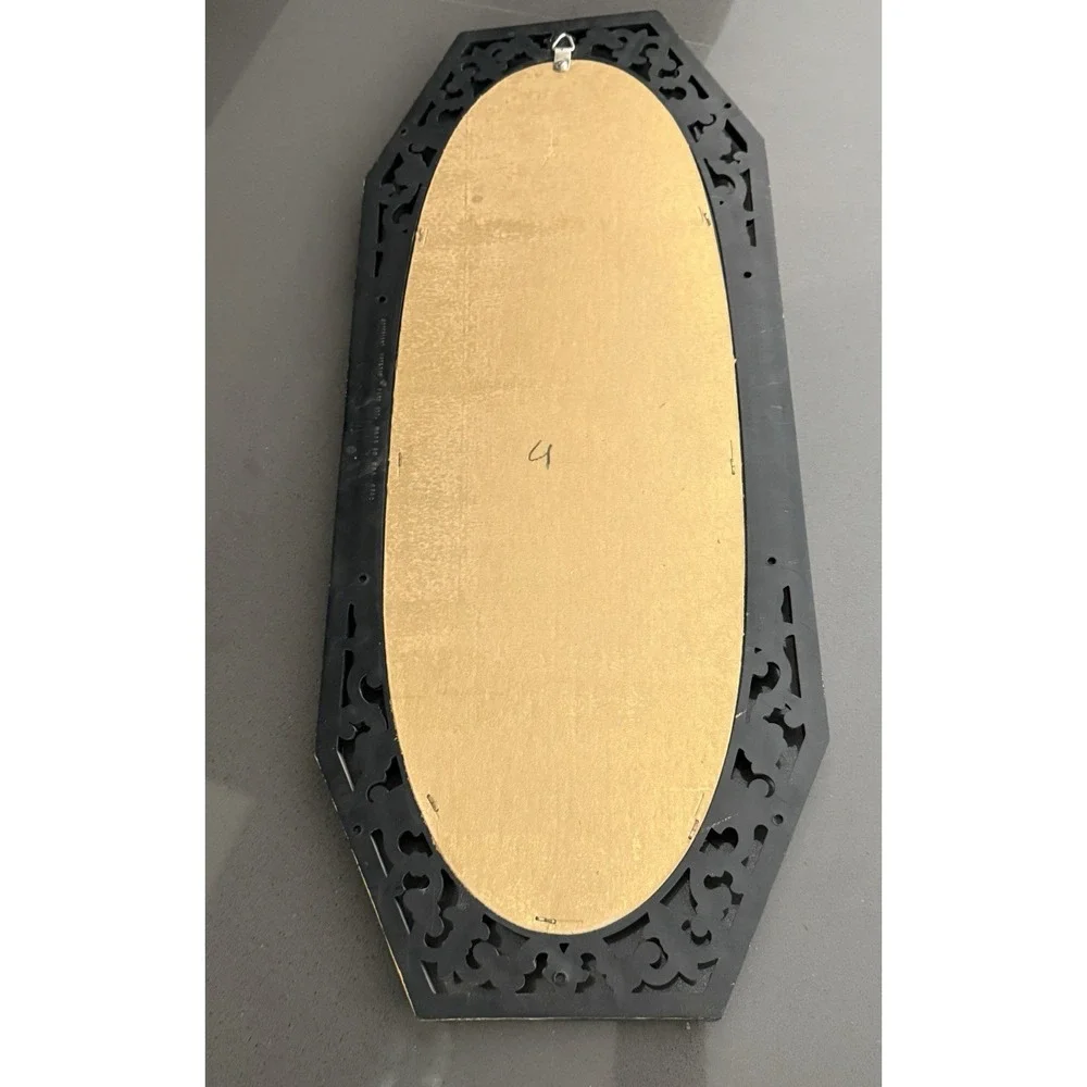 Vtg Syroco MCM Mirror #4912 Gold Ornate Hollywood Regency USA Wall Decor 22